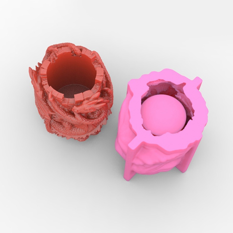 Khuôn Silicone Làm Chậu Hoa Hình Rồng Độc Đáo