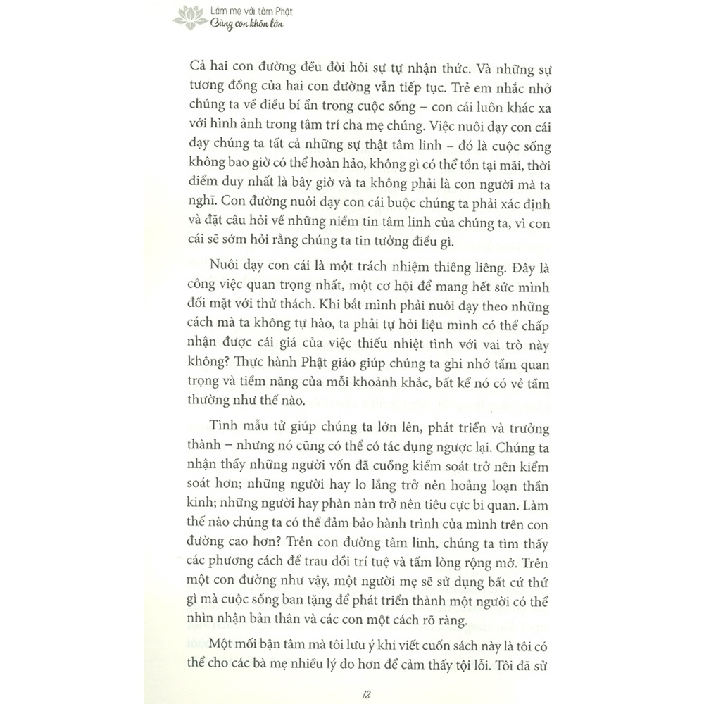 Sách - Làm Mẹ Với Tâm Phật - Cùng Con Khôn Lớn