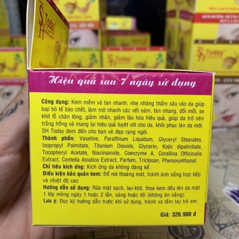 SH Today Kem dưỡng trắng da - Giữ ẩm - Ngừa nếp nhăn ( 30g )