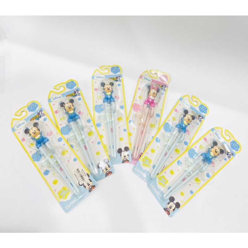 Đũa tập gắp cho bé Mickey Hàn Quốc Hồng, Xanh