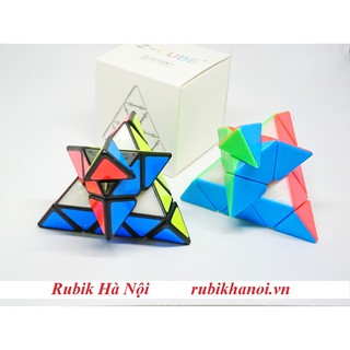 Rubik Pyraminx Zcube Có Nam Châm Đen/Stickerless/Transparent