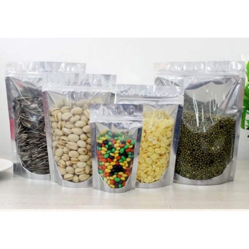 10 túi zip bạc đủ size