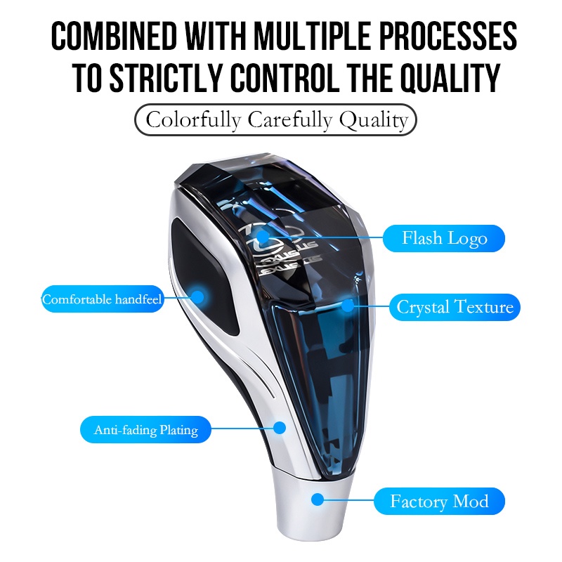 1 Bộ Cần Gạt Số Có Đèn LED Pha Lê Cho Lexus rx 570 RX300 LX570 CT200H NX250 RX350 LX470 IS NX ES