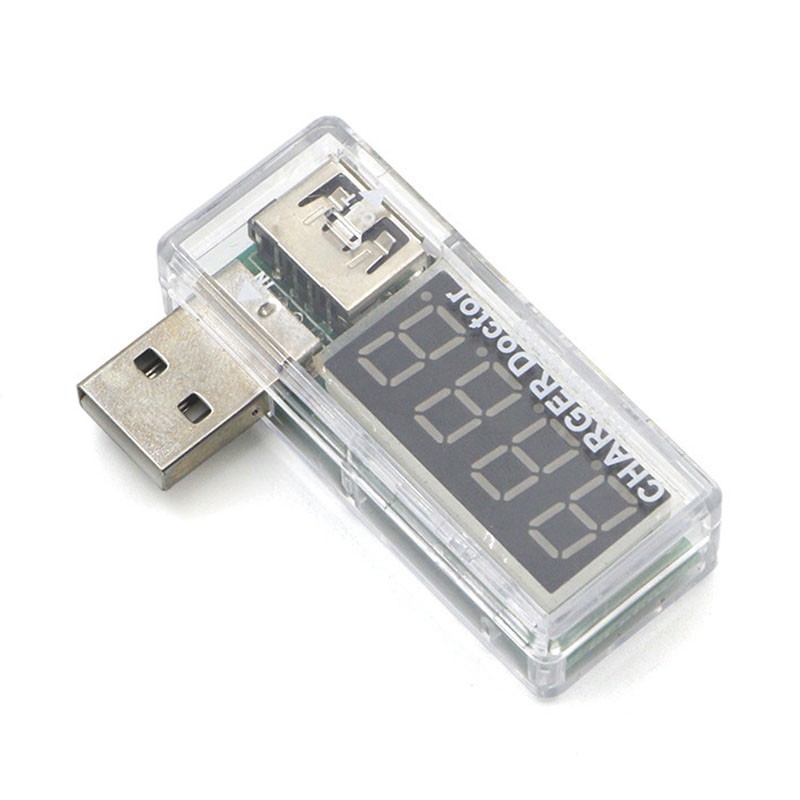 Kỹ thuật số USB Điện thoại di động Sạc Điện áp hiện tại Máy đo điện áp Mini USB Charger Bác sĩ Vôn kế Ampe kế