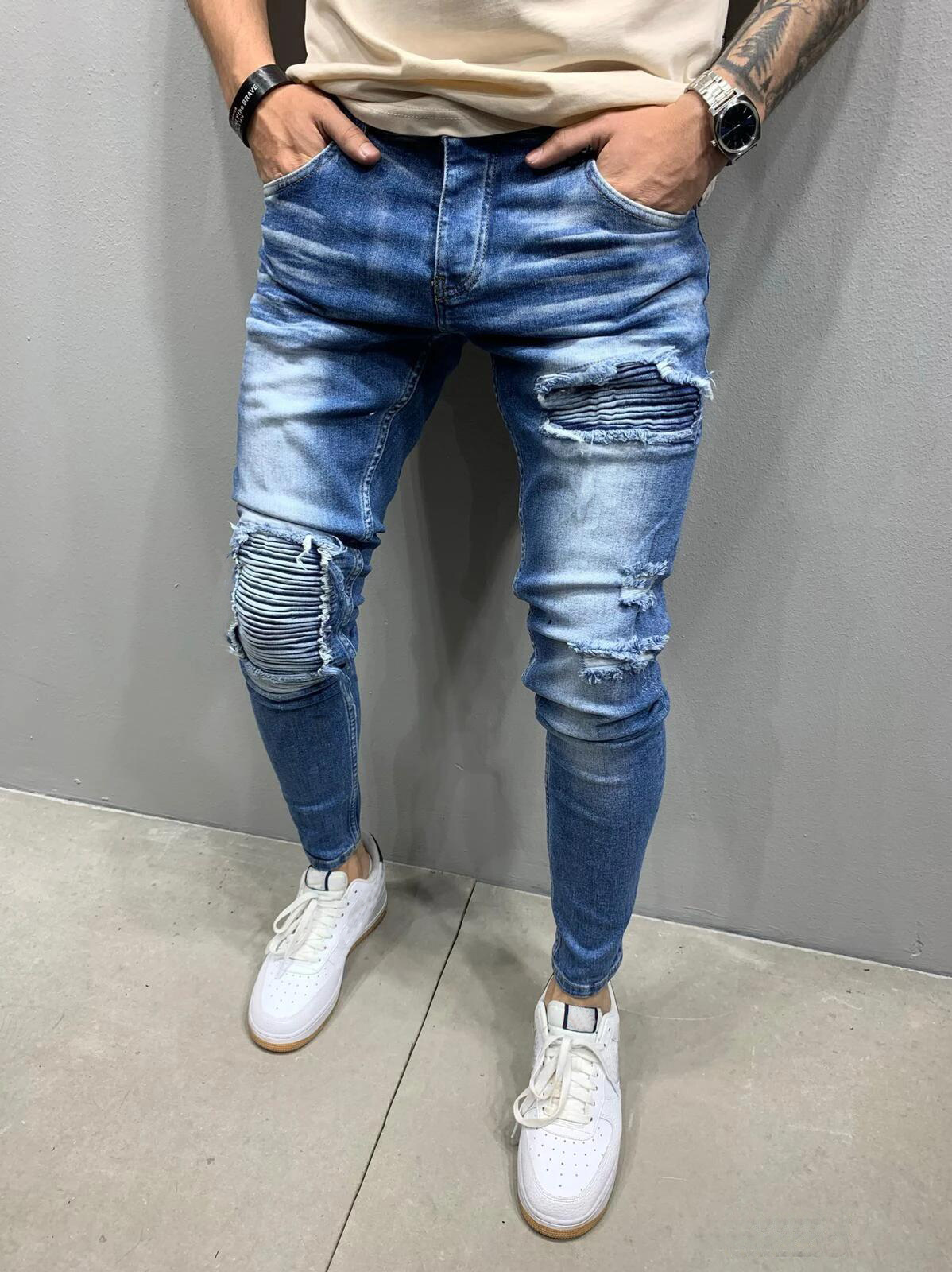 Men Skinny Jeans Stretch Pant Slim Fit Pant Ripped Jeans Long Pant Men Jeans Men Pant Quần jean nam