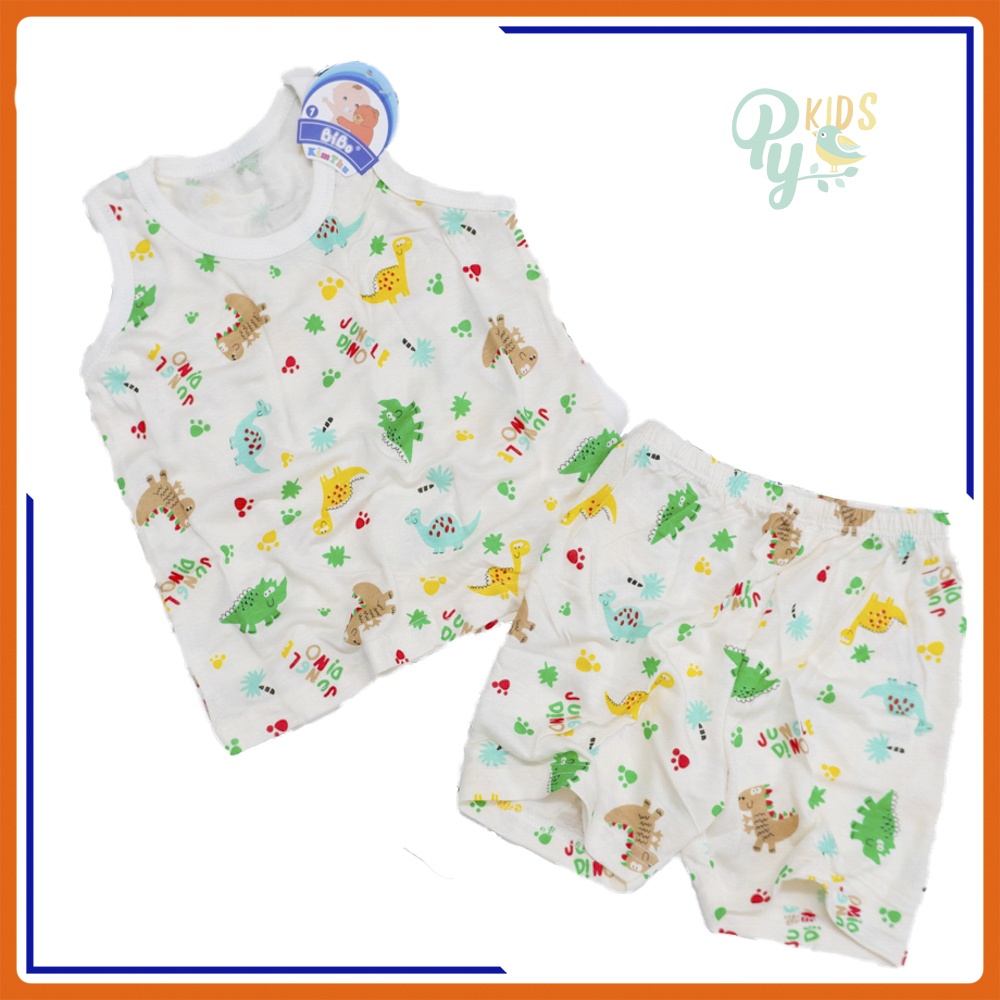 BỘ ĐÙI BA LỖ BIBO COTTON LỤA HÌNH THÚ DỄ THƯƠNG CHO BÉ 6-18kg