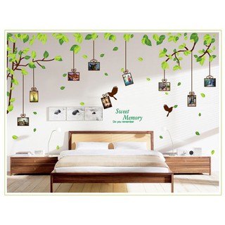 (HCM) Decal dán tường Cây treo khung ảnh 7 ( 210 x 275 cm )