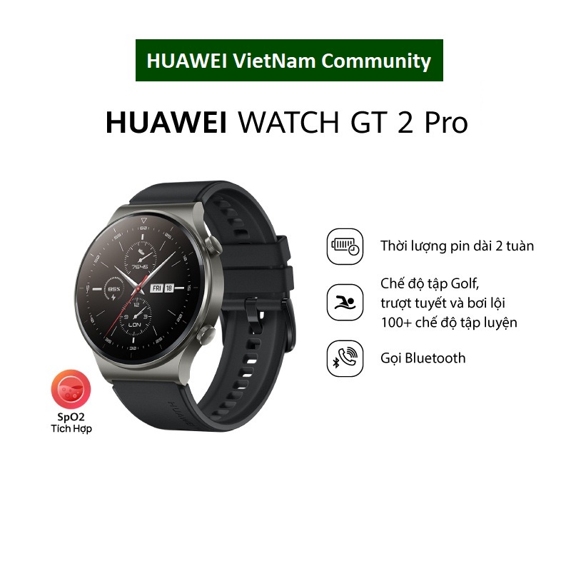 Đồng hồ thông minh HUAWEI WATCH GT 2 Pro - Pin Liên Tục 2 Tuần