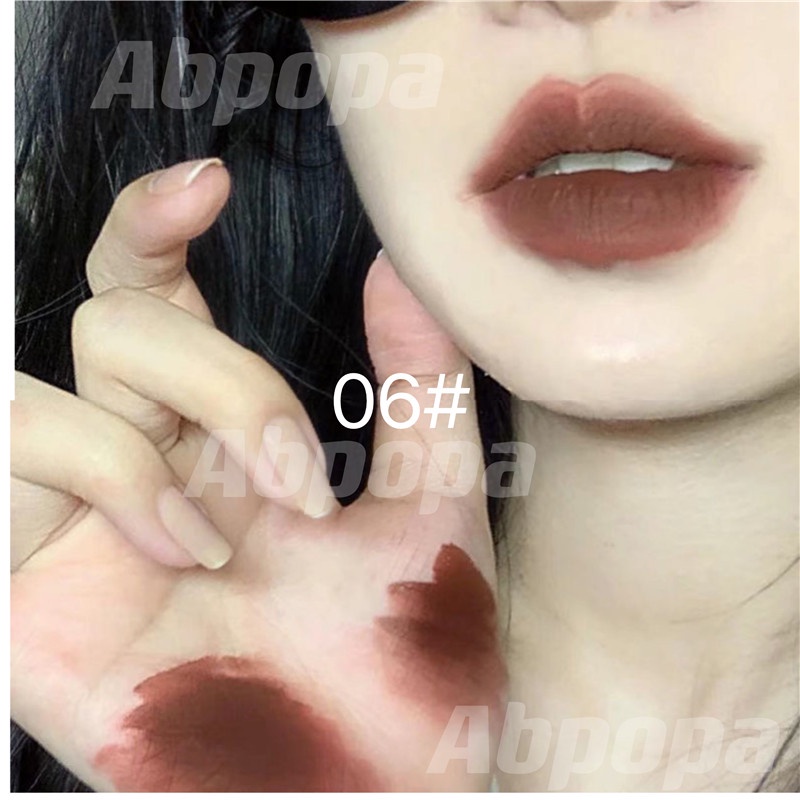 Abpopa Màu Cam® Son Môi Dạng mousse Dưỡng Ẩm Lâu Trôi Màu Sắc Tự Nhiên