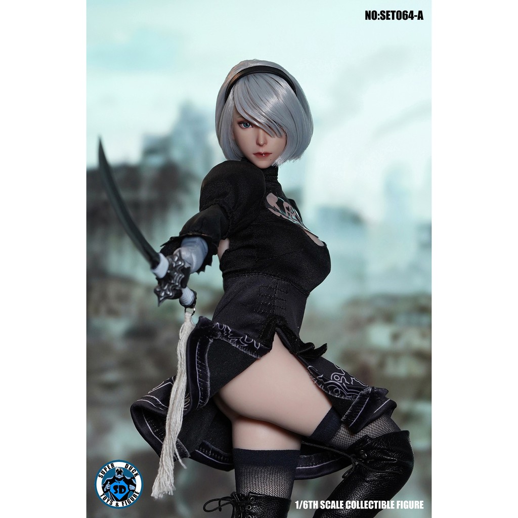 Mô hình bíp bê, figure 1:6 Super Duck 2B trong NieR: Automata bản váy dành cho Body S42A