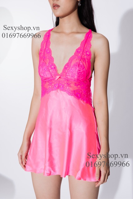 Size S M L váy ngủ lụa satin Victoria secret