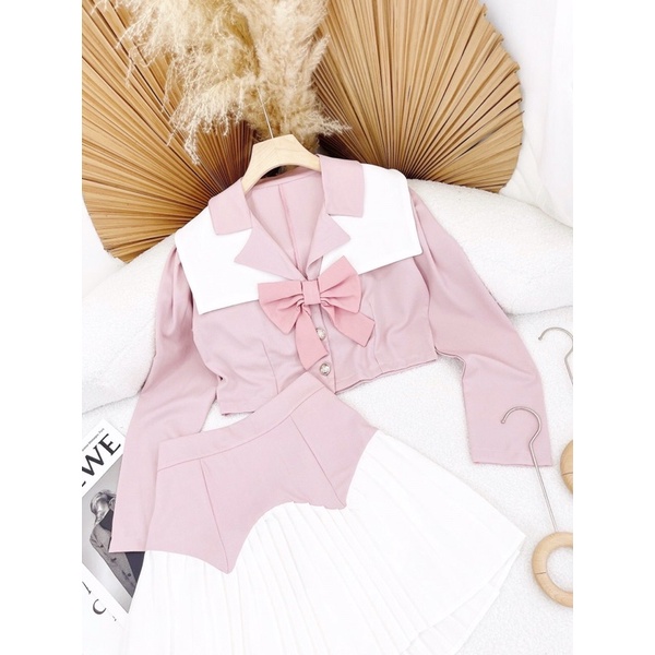 SET VEST HỒNG NUDE