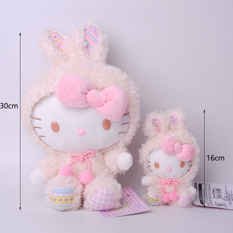 Búp bê nhồi bông Kuromi Melody Cinnamoroll Kitty phong cách lễ phục sinh 23cm/30cm treo trang trí/làm quà tặng