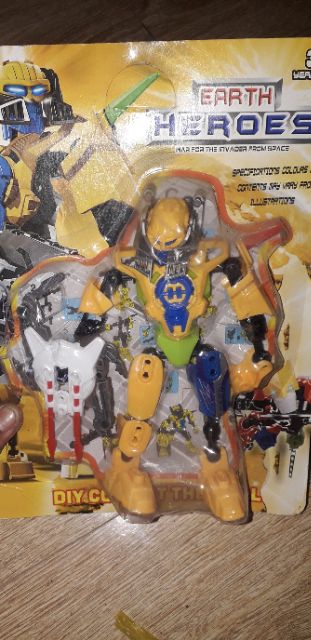 Lắp ráp 1 mô hình Robot Earth Heroes 1306 bằng nhựa