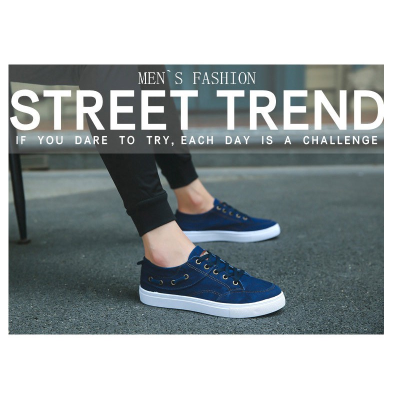 Giày Vải Sneaker Nam Vải Bò Rách Thoáng Khí Mùa Xuân Và Mùa Hè Siêu Bền Đẹp | BigBuy360 - bigbuy360.vn