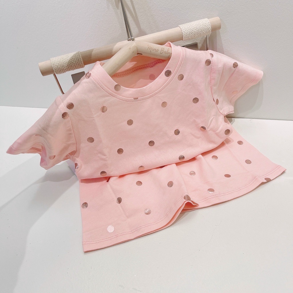 Bộ quần áo cộc tay họa tiết đáng yêu cho bé Mica baby QA19