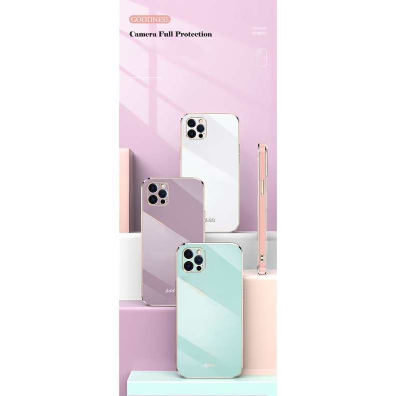 Ốp Điện Thoại Chống Sốc Mạ Viền Thời Trang Sang Trọng Cho iPhone 11 Pro Max X XS Max XR