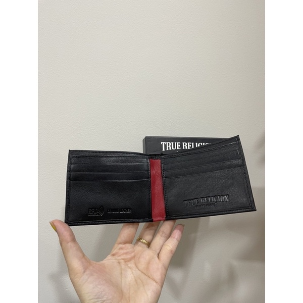 Bóp Ví Nam Da hiệu ông địa True Religion CHÍNH HÃNG - Gập đôi