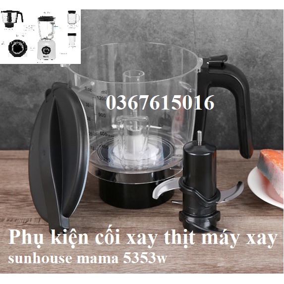 [Mã ELMS10 giảm 6% đơn 50K] (CHÍNH HÃNG SUNHOUSE) LINH KIỆN CỐI XAY THỊT MÁY XAY SINH TỐ SUNHOUSE MAMA SHD5353W SHD5353