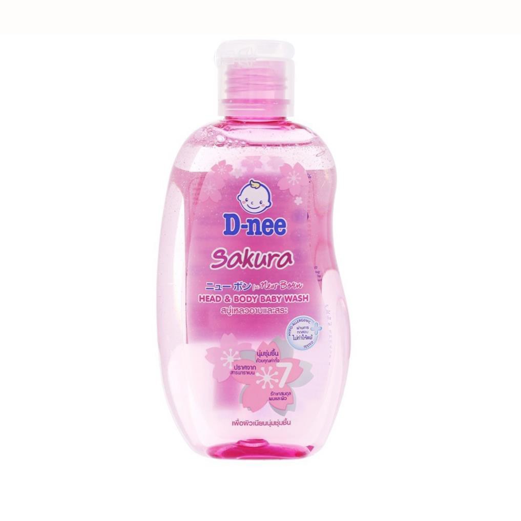 = =Sữa tắm kiêm dầu gội cho bé 2 trong 1 D-nee hàng Thái Lan loại 380ml (HB02)