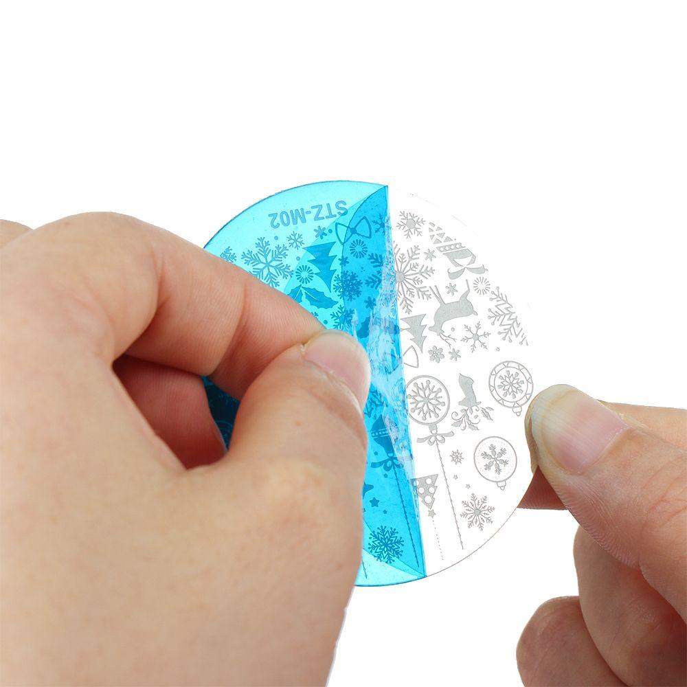 Khuôn In Họa Tiết Trang Trí Móng Tay Chủ Đề Giáng Sinh