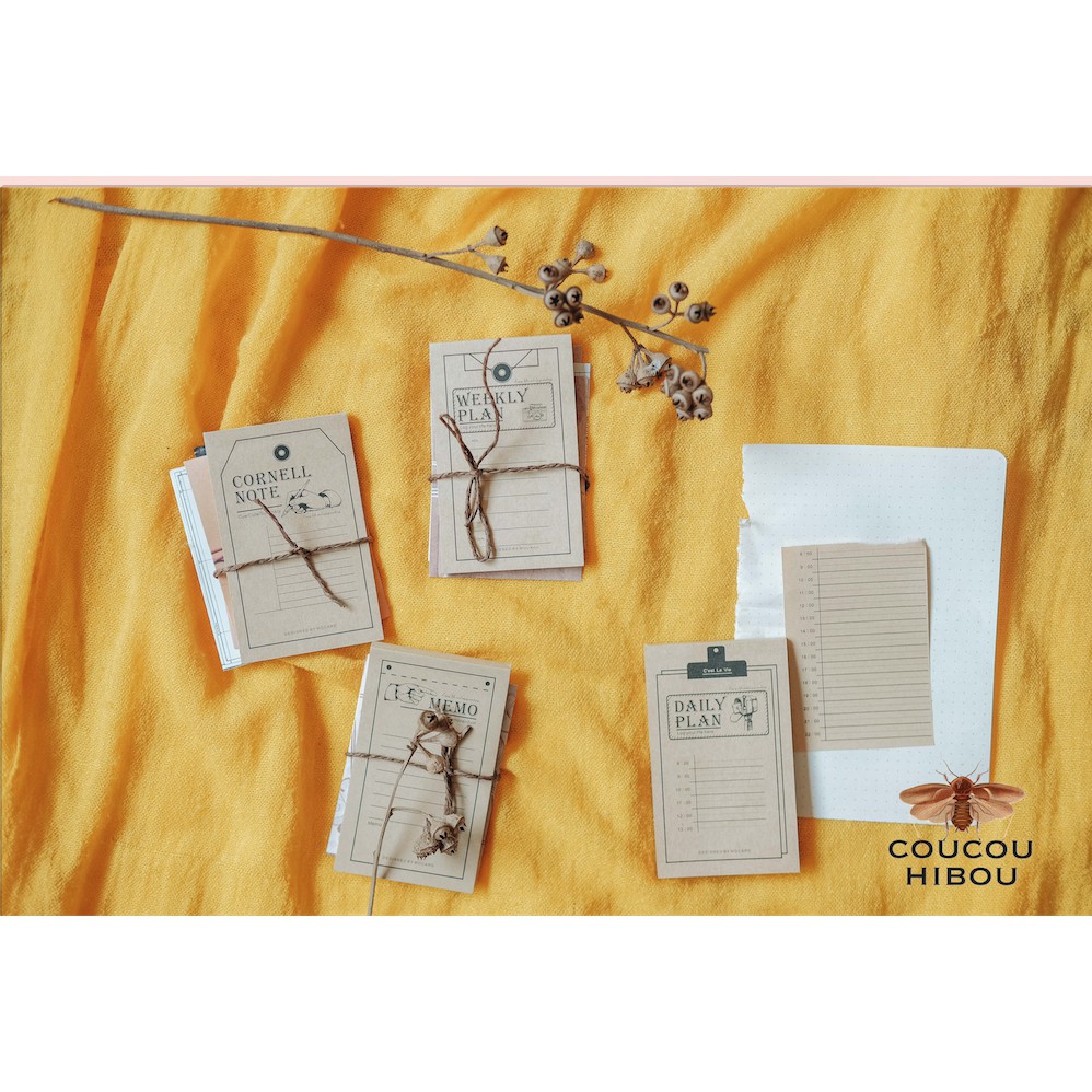 SỔ PLANNER BỎ TÚI GIẤY DRAFT