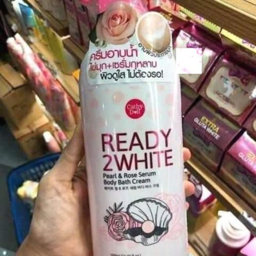 Sữa tắm dưỡng da ngọc trai hoa hồng Cathy Doll Ready 2White THÁI LAN 500ml  💕💕.