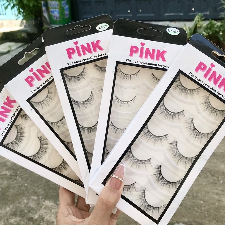 Mi giả 5 cặp PINK cao cấp