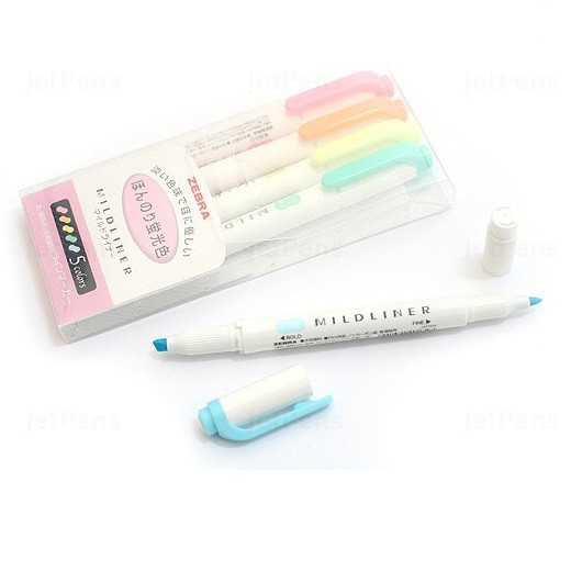 BÚT HIGHLIGHT ZEBRA MILDLINER SET HỒNG