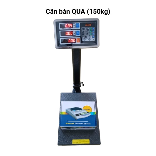 [ BẢO HÀNH 24 THÁNG ] Cân tính tiền điện tử cân bàn QUA ( 100kg&amp;150kg ) được làm bằng sơn tĩnh điện cao cấp