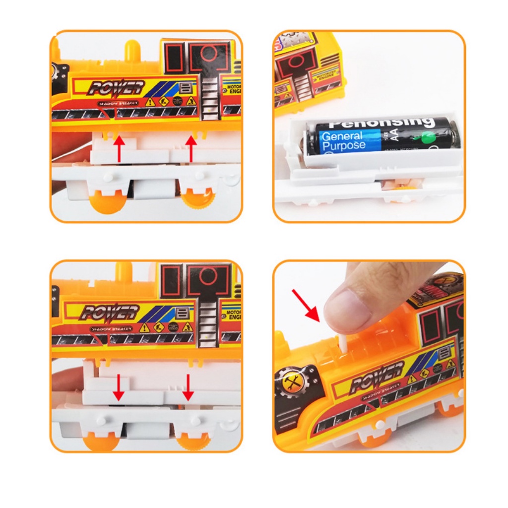 Đồ chơi mô hình tàu lửa trẻ em cho bé trai bé gái 3 4 tuổi