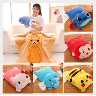 Gối mền 2 trong 1 siêu mịn hình thú