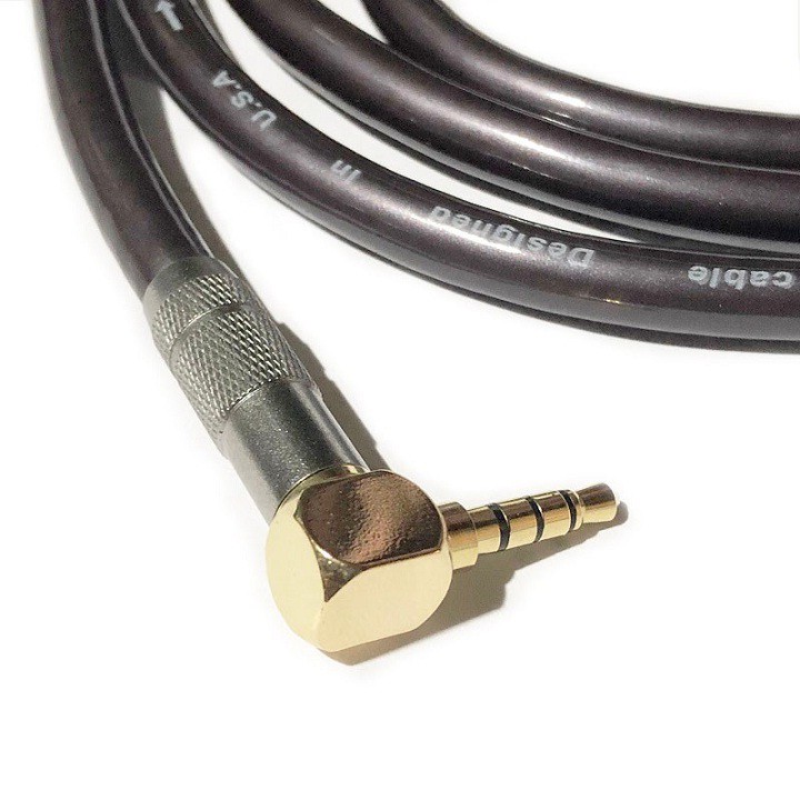 Dây Livestream 3.5mm Bẻ Góc 90 Độ Ra 2 Đầu 6.5mm: Dùng Cho Sound Card, Mixer Dài 1,5m - cao cấp