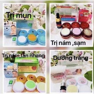 Combo 5 bộ nám, mụn, tàn nhang, trắng da thái lan