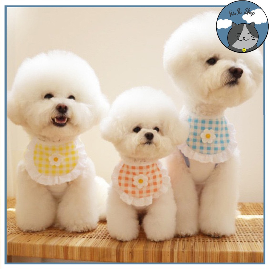 [Mới] Yếm Cổ Cho Chó Mèo Poodle Đáng Yêu Cao Cấp Đa Dạng  Chất Liệu Vải Vòng Cổ Dành Cho Thú Cưng