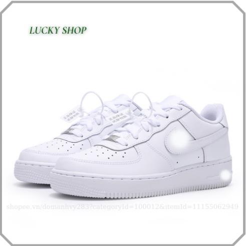 A Giày thể thao nam nữ AF1 trắng - Giày đôi Nike Air Force 1 white giá rẻ