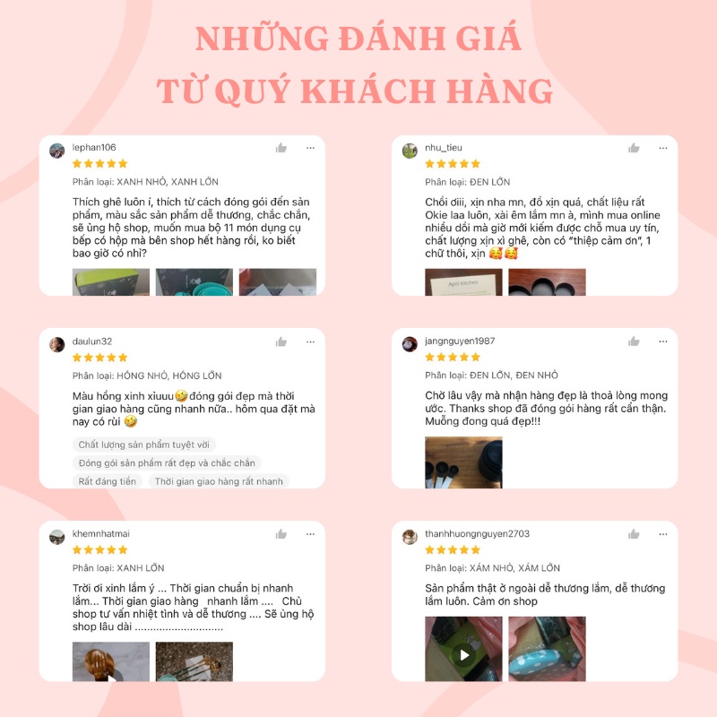 Bộ muỗng thìa đong định lượng đầy đủ 8 kích cỡ khi làm bánh màu sắc tươi sáng DCD02