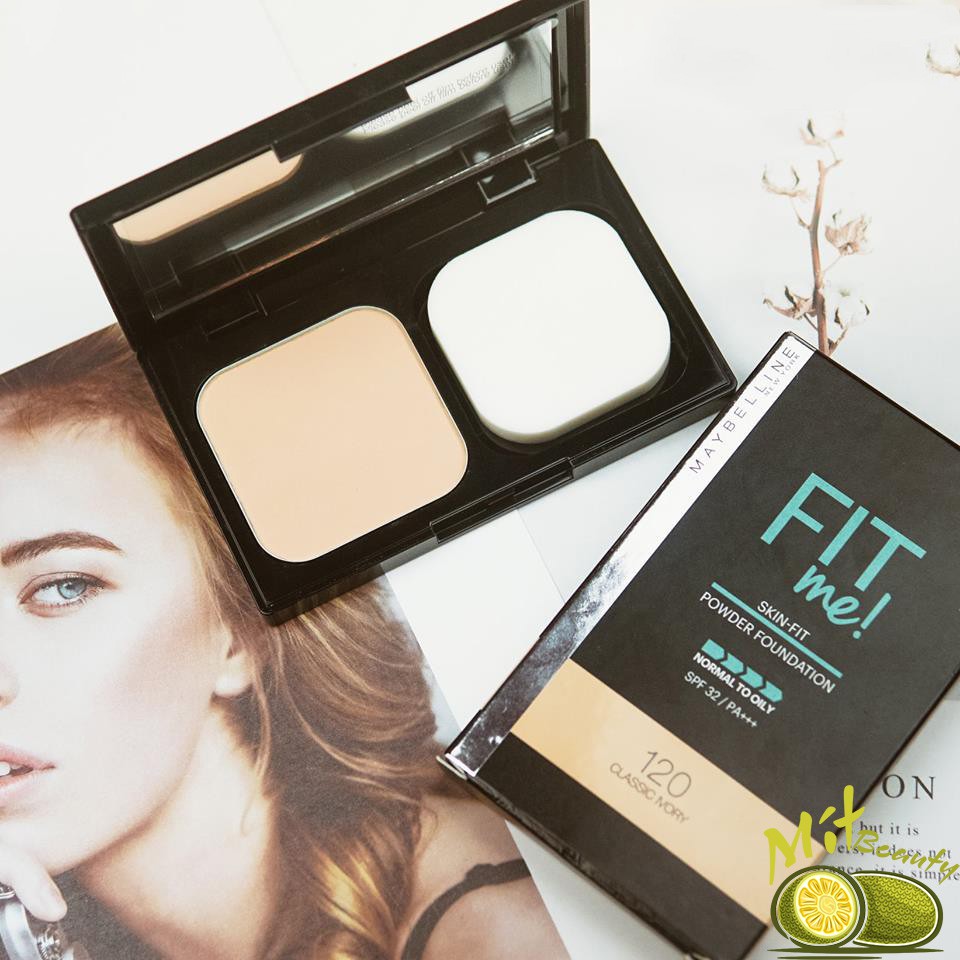 Phấn Nền Mịn Lì Tiệp Màu Da MAYBELLINE Fit Me TWC Powder Foundation SPF