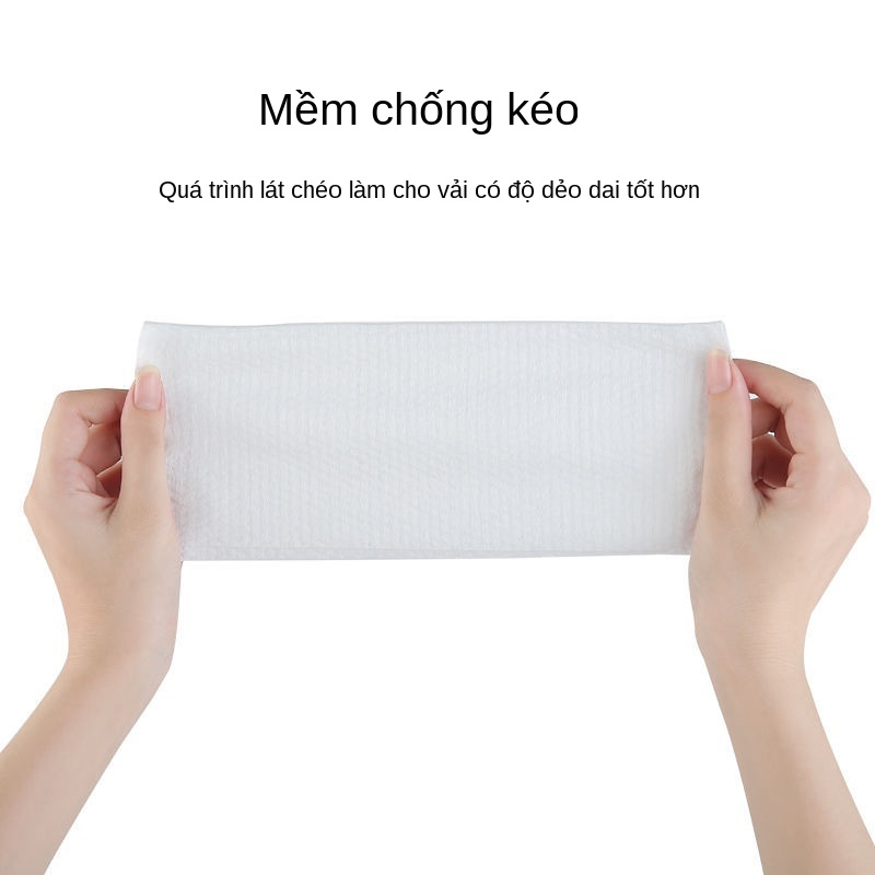 [3 gói lớn ] khăn tẩy trang dùng một lần bông để lau mặt thẩm mỹ viện cung cấp giấy