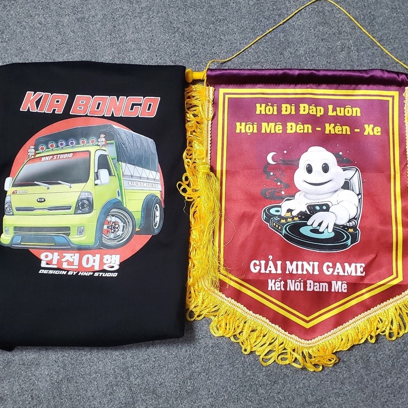 Combo Áo KIA BONGO K200 K250 và Cờ Michelin chơi Nhạc | Made in Vietnam