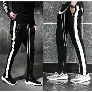 Quần track pant 2 line (quần 1 sọc có zip)