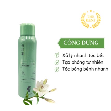 Dầu Gội Khô Xịt Tóc Khô Bồng Bềnh Tức Thì 150ml