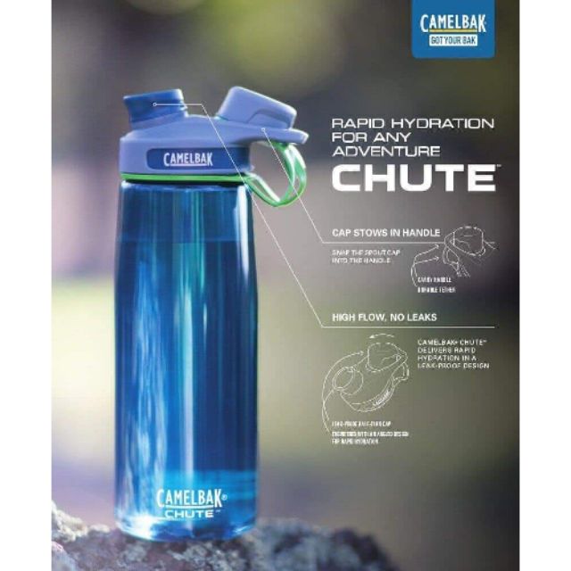 Bình đựng nước thể thao CameBak Chute 750ml xuất Mỹ