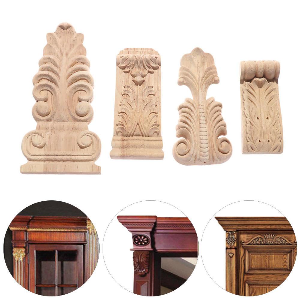 WONDER Chân Ghế Bằng Gỗ Chạm Khắc Phong Cách Châu Âu Cổ Điển Chất Lượng Cao