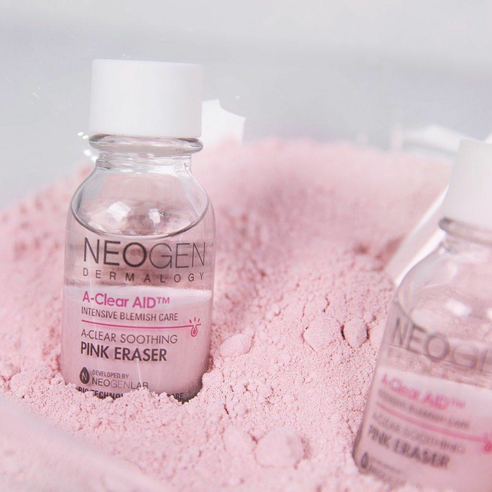 Chấm Mụn 2 Lớp Xẹp Mụn Sau 4H Neogen Dermalogy A-Clear Aid Soothing Pink Eraser 15ml + Tặng Kèm Tăm Bông - Khongcoson