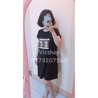 (Sỉ, lẻ) VÁY THUN BẦU DÁNG SUÔNG