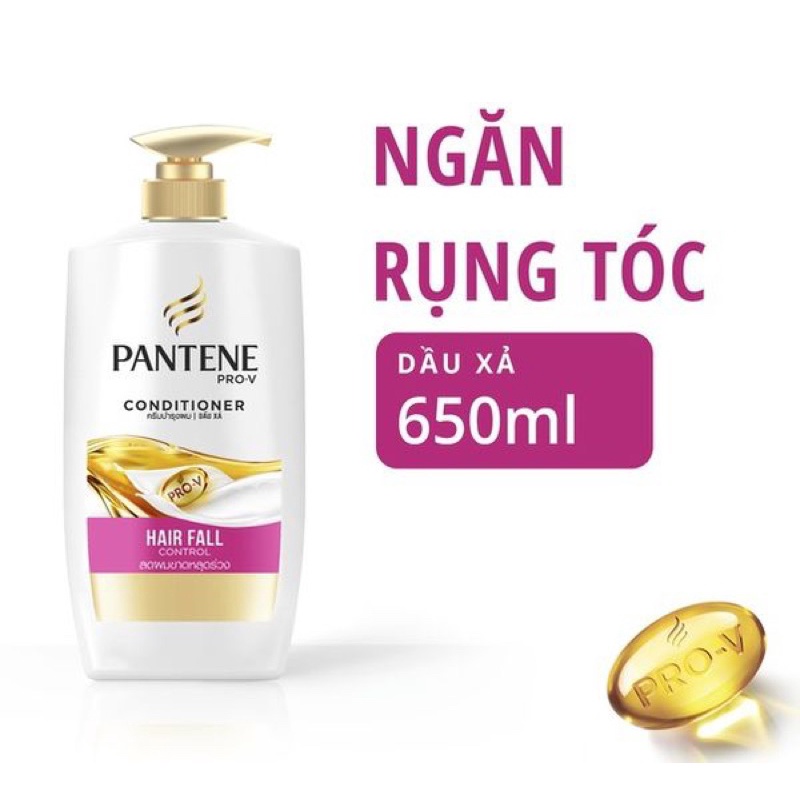 Dầu xả Pantene ngăn rụng tóc 650ml và 300ml