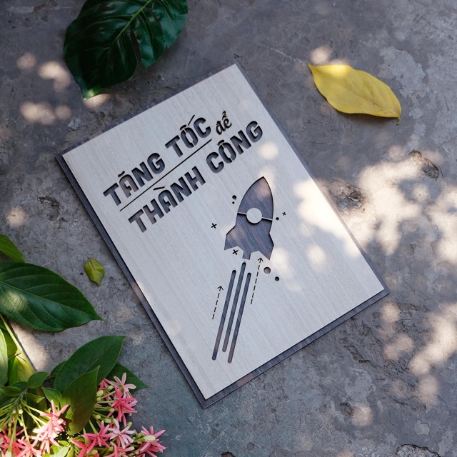 [Tăng tốc để thành công] Tranh văn phòng tạo động lực làm việc LEVU026