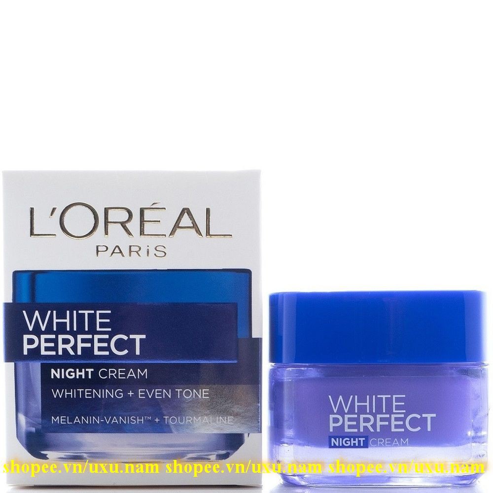 Kem dưỡng da trắng mượt đều màu ngày, đêm Loreal Paris White Perfect 100% chính hãng