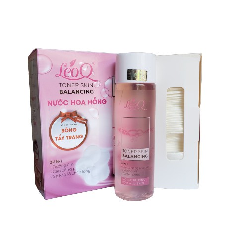 Nước hoa hồng toner trắng da dưỡng ẩm se khít lỗ chân lông LeoQ  150ml